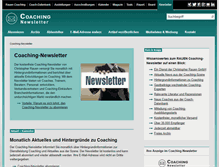 Tablet Screenshot of coaching-newsletter.de